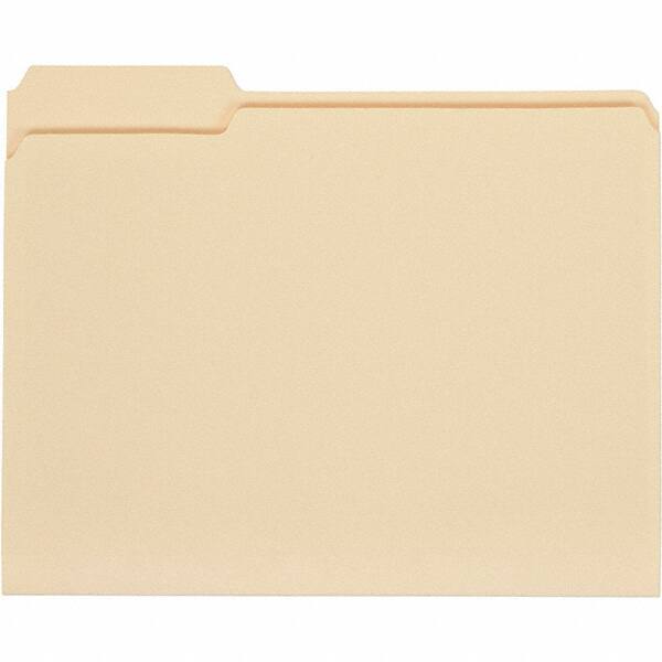 UNIVERSAL - 9-5/8 x 11-3/4", Letter Size, Manila, File Folders with Top Tab - 11 Point Stock, 1/3 Tab Cut Location - Benchmark Tooling
