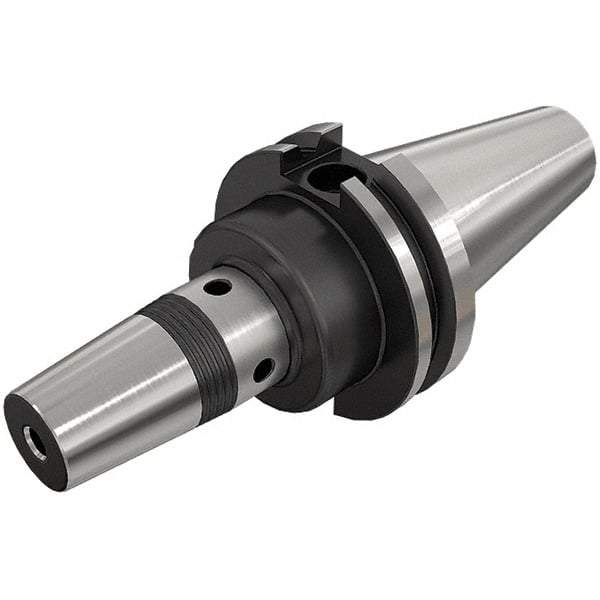 Iscar - 40mm Shank Diam, 1" Hole Diam, CAT40 Taper Shank Shrink Fit Tool Holder & Adapter - 4" Projection, 2.283" Clamping Depth - Exact Industrial Supply