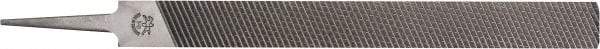 PFERD - 12" Long, Second Cut, Flat American-Pattern File - Single Cut, 0.31" Overall Thickness, Tang - Benchmark Tooling
