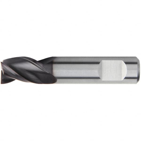 Kennametal - 2mm, 4mm LOC, 6mm Shank Diam, 38mm OAL, 3 Flute, Solid Carbide Square End Mill - Single End, AlTiN Finish, Spiral Flute, 38° Helix, Centercutting, Right Hand Cut, Right Hand Flute, Series UEDE - Benchmark Tooling