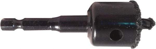 Disston - 1-1/8" Diam, 7/8" Cutting Depth, Hole Saw - Carbide Grit Saw, Continuous Edge - Benchmark Tooling