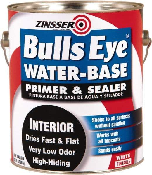 Rust-Oleum - 1 Gal White Water-Based Acrylic Enamel Primer - 1000 Sq Ft Coverage, <100 gL Content, Quick Drying, Interior/Exterior - Benchmark Tooling