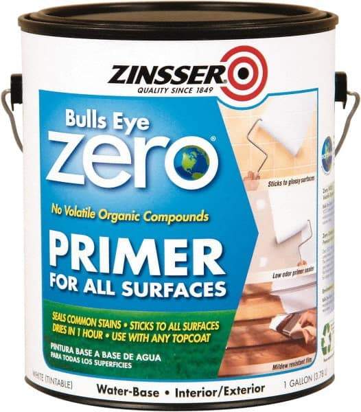 Rust-Oleum - 1 Gal White Primer Sealer - 400 Sq Ft Coverage, <1 gL Content, Quick Drying, Interior/Exterior - Benchmark Tooling