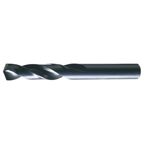 25/64 RHS / RHC HSS 135 Degree Split Point Heavy Duty Screw Machine Length Drill - Steam Oxide - Exact Industrial Supply
