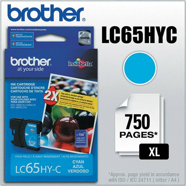Brother - Cyan Ink Cartridge - Use with Brother MFC-5890CN, 5895CW, 6490CW, 6890CDW - Benchmark Tooling