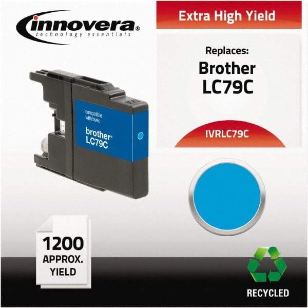 innovera - Cyan Inkjet Printer Cartridge - Use with Brother MFC-J6510DW, MFC-J6710DW, MFC-J6910DW, MFC-J825DW, MFC-J835DW - Benchmark Tooling