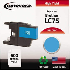 innovera - Cyan Inkjet Printer Cartridge - Use with Brother MFC-J6510DW, MFC-J6710DW, MFC-J6910DW, MFC-J825DW, MFC-J835DW - Benchmark Tooling