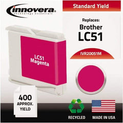 innovera - Magenta Ink Cartridge - Use with Brother DCP-130C, 330C, 350C, Fax 1360, 1860C, 1960C, 2480C, 2580C, MFC-230C, 240C, 440CN, 465CN, 665CW, 685CW, 845CW, 885CW, 3360C, 5460CN, 5860CN - Benchmark Tooling
