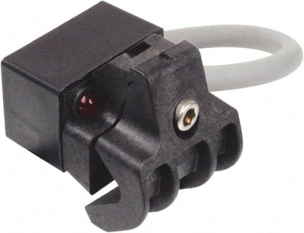 Canfield Connector - Air Cylinder Reed Switch, MOV, LED, 2 Wire - For 2 to 6" Air Cylinders, Use with Tie-Rod Cylinders - Benchmark Tooling