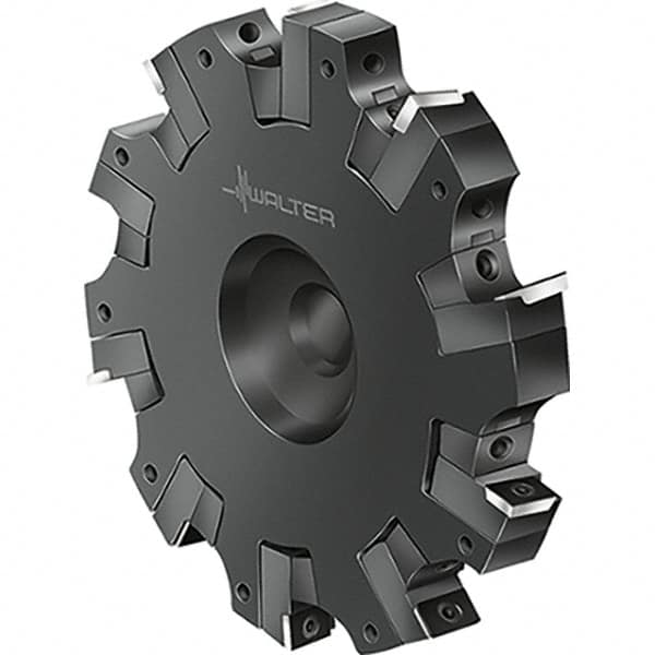 Walter - 0.394" Cutting Width, 125mm Cutter Diam, Indexable Slotting Cutter - Benchmark Tooling