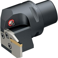 Walter - 0.472" Max Depth of Cut, Indexable Grooving Cutoff Toolholder - 16 Seat Size, Series NCLE-GX16-CAPTO - Benchmark Tooling