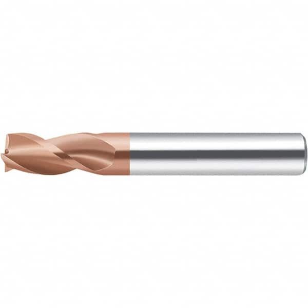 Walter-Prototyp - 2mm, 6mm LOC, 4mm Shank Diam, 57mm OAL, 3 Flute, Solid Carbide Square End Mill - AlCrN Finish, 35° Helix, Right Hand Cut, Right Hand Flute, Series MC232-A-3-B - Benchmark Tooling