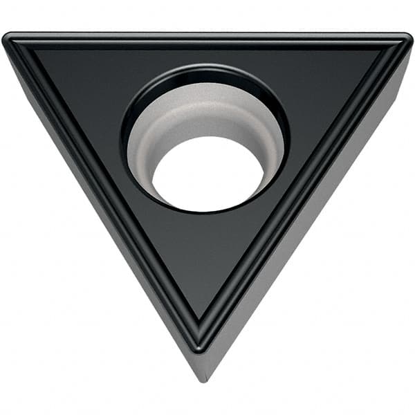 Walter - TCMT FM6 Grade WSM20S Turning Insert - TiAlN+Al2O3+(Al) Finish, 60° Triangle, 6.35mm Inscr Circle, 2.38mm Thick, 0.8mm Corner Radius - Benchmark Tooling