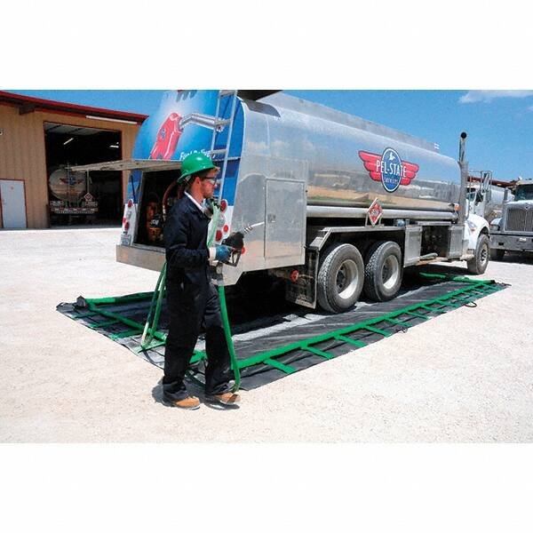 UltraTech - 2,692 Gal 22 oz PVC Containment Berm, Rapid Rise Model - 1' High x 30' Wide x 12" Long - Benchmark Tooling