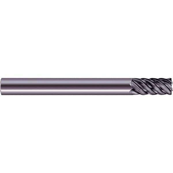 SGS - 20mm, 38mm LOC, 20mm Shank Diam, 165mm OAL, 6 Flute, Solid Carbide Square End Mill - Single End, Ti-NAMITE-X Finish, Spiral Flute, 45° Helix, Centercutting, Right Hand Cut, Right Hand Flute, Series 57S - Benchmark Tooling