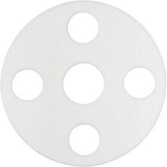 Value Collection - 4" Pipe, 4-1/2" ID x 10" OD Flange Gasket - Compressible ePTFE Plastic, White, 1/8" Thick - Benchmark Tooling