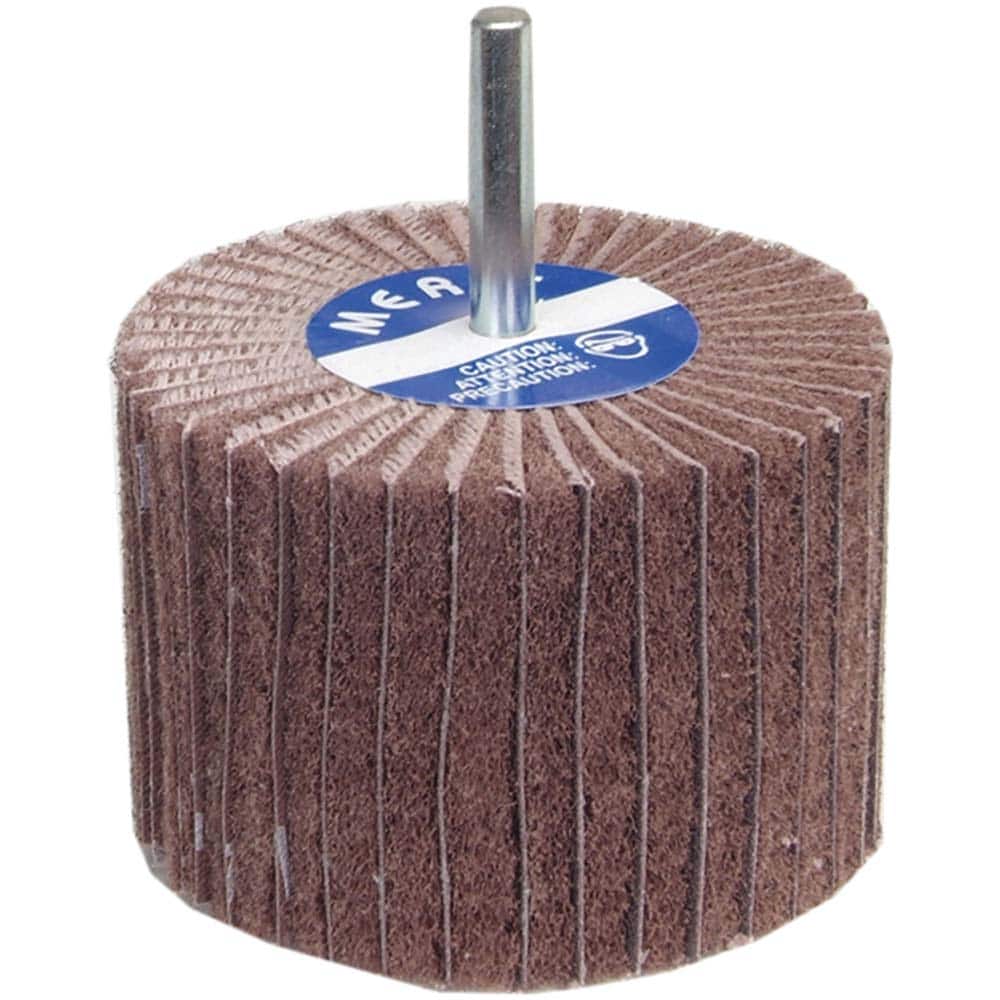 Norton - 4" Diam x 1" Face Width, Very Fine Aluminum Oxide Nonwoven Mounted Flap Wheel - Benchmark Tooling