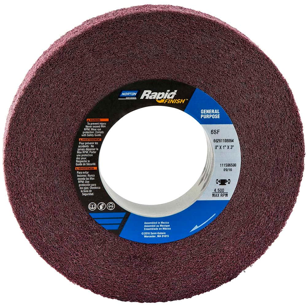 Norton - Deburring Wheels Wheel Type: Convolute Wheel Diameter (Inch): 8 - Benchmark Tooling