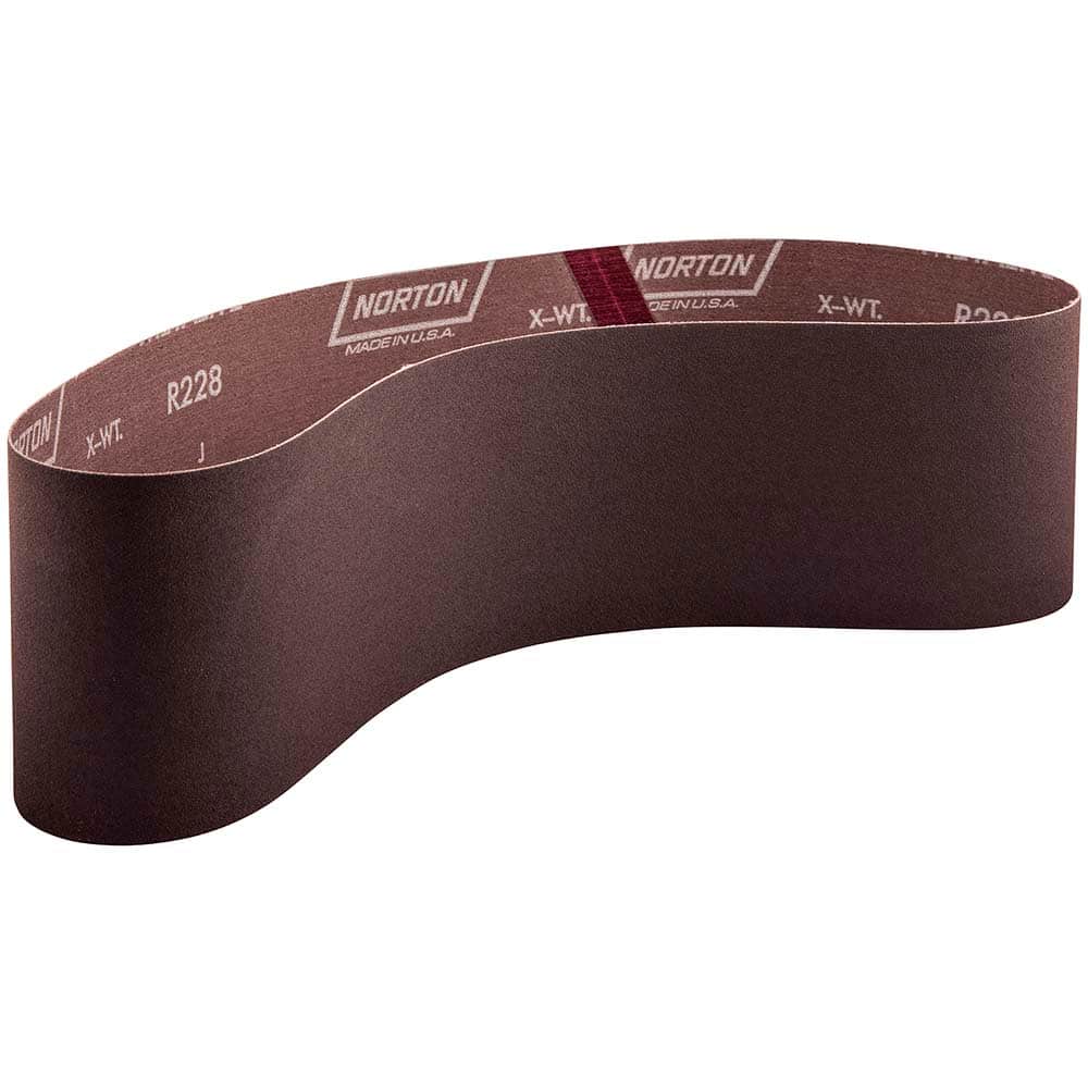 Norton - 4" Wide x 36" OAL, 36 Grit, Aluminum Oxide Abrasive Belt - Benchmark Tooling