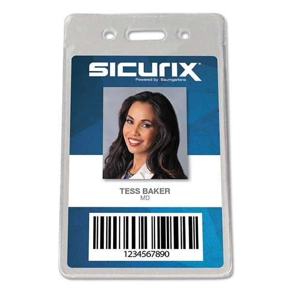Sicurix - Badge Holders Attachment Type: Clip-On Horizontal or Vertical Holder: Vertical - Benchmark Tooling