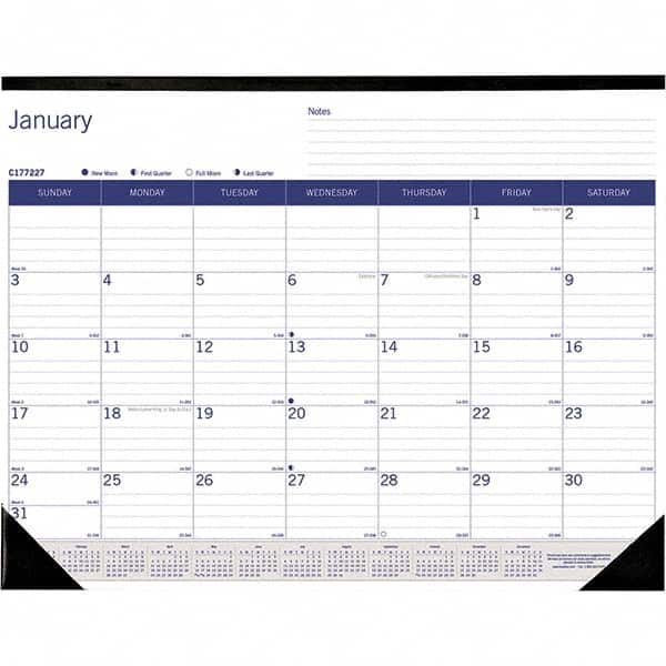 Blueline - Note Pads, Writing Pads & Notebooks Writing Pads & Notebook Type: Desk Pad Calendar Size: 22 x 17 - Benchmark Tooling