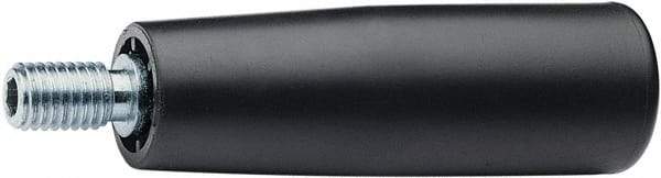 Elesa - M8 Threaded Stem, Revolving Handwheel & Machine Handle - High Impact Polypropylene Traditional Handle, 0.59" Long Steel Stem, 3.15" Handle Length - Benchmark Tooling