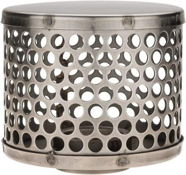 Dixon Valve & Coupling - 1-1/2" Hose, Round Hole Strainer - Stainless Steel - Benchmark Tooling