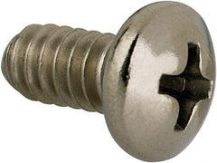 Value Collection - #10-24 UNC, 3/8" Length Under Head Phillips Drive Machine Screw - Pan Head, Grade 316 Stainless Steel, Uncoated, Without Washer - Benchmark Tooling