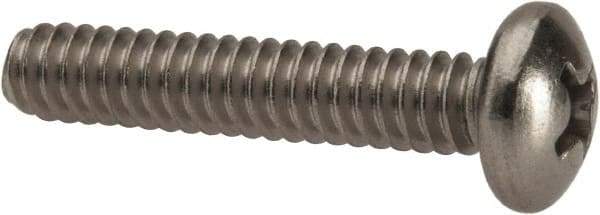 Value Collection - #10-24 UNC, 1" Length Under Head Phillips Drive Machine Screw - Pan Head, Grade 316 Stainless Steel, Uncoated, Without Washer - Benchmark Tooling