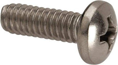 Value Collection - 1/4-20 UNC, 3/4" Length Under Head Phillips Drive Machine Screw - Pan Head, Grade 316 Stainless Steel, Uncoated, Without Washer - Benchmark Tooling