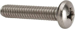 Value Collection - 1/4-20 UNC, 1-1/4" Length Under Head Phillips Drive Machine Screw - Pan Head, Grade 316 Stainless Steel, Uncoated, Without Washer - Benchmark Tooling