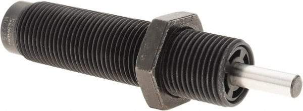Parker - 3/4-16 Thread, 1/4 Rod Diam, 1/2 Stroke Length, Male Button Shock - 0.66 Shock Outside Diam, 3.81 OAL - Benchmark Tooling