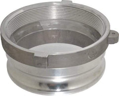 EVER-TITE Coupling Products - 6" Aluminum Cam & Groove Suction & Discharge Hose Male Adapter Female NPT Thread - Part A, 6" Thread, 75 Max psi - Benchmark Tooling