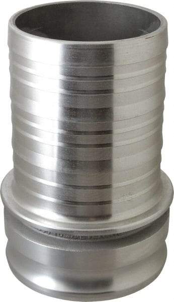 EVER-TITE Coupling Products - 6" Aluminum Cam & Groove Suction & Discharge Hose Male Adapter Hose Shank - Part E, 75 Max psi - Benchmark Tooling