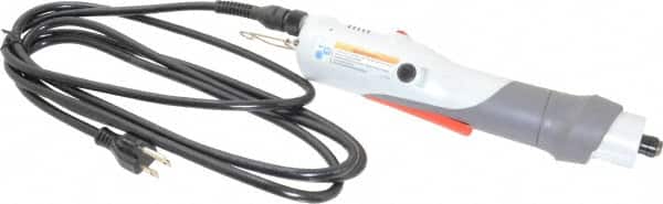Ingersoll-Rand - lnline Handle, 700 RPM, 11 to 26 In/Lb Torque, Electric Screwdriver - 1/4" Bit Holder, 115 Volts, 0.45 Amps - Benchmark Tooling