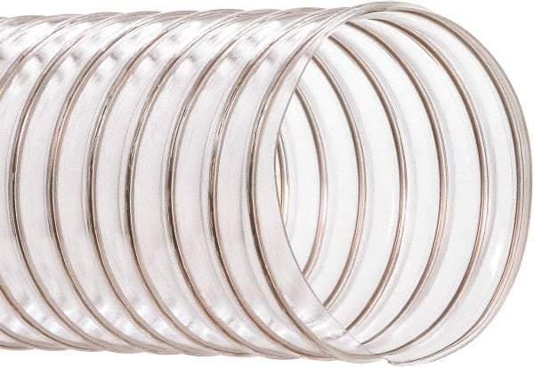 Hi-Tech Duravent - 4" ID, 50' Long, PVC Blower & Duct Hose - Clear, 5-1/2" Bend Radius, 17 In/Hg, 11 Max psi, -20 to 180°F, Abrasion and Chemical Resistant - Benchmark Tooling