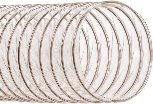 Hi-Tech Duravent - 10" ID, 25' Long, PVC Blower & Duct Hose - Clear, 8" Bend Radius, 1.75 In/Hg, 5 Max psi, -20 to 180°F, Chemical Resistant - Benchmark Tooling