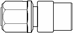 NewAge Industries - 1/2" Tube OD, PFA PTFE Plastic Compression Tube Female Connector - 1/4 NPT Pipe, 500°F Max, 1/4 Thread - Benchmark Tooling