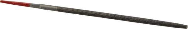 Simonds File - 6" Long, Smooth Cut, Round American-Pattern File - Double Cut, Tang - Benchmark Tooling