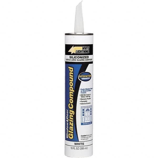 White Lightning - 10 oz Wood Repair - White, 24.2 Sq Ft Coverage, Siliconized Latex - Benchmark Tooling
