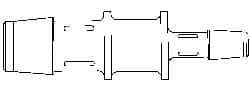 Made in USA - Polypropylene Single Barbed Tube Reducer - White - Benchmark Tooling