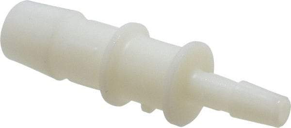 Made in USA - Nylon Single Barbed Tube Reducer - Natural - Benchmark Tooling