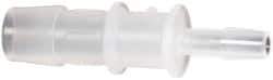 Made in USA - Polypropylene Single Barbed Tube Reducer - Natural - Benchmark Tooling
