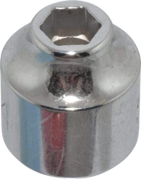 Proto - 1/4", 3/8" Drive, Standard Hand Socket - 6 Points, 13/16" OAL, Chrome Finish - Benchmark Tooling