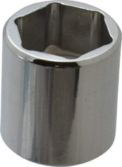 Proto - 5/8", 3/8" Drive, Standard Hand Socket - 6 Points, 15/16" OAL, Chrome Finish - Benchmark Tooling
