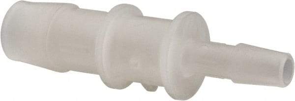 Made in USA - Kynar Single Barbed Tube Reducer - Natural - Benchmark Tooling