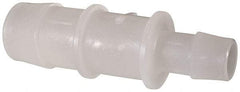 Made in USA - Kynar Single Barbed Tube Reducer - Natural - Benchmark Tooling