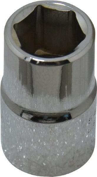 Proto - 1/2" Drive, Standard Hand Socket - 6 Points, 1-1/2" OAL, Chrome Finish - Benchmark Tooling