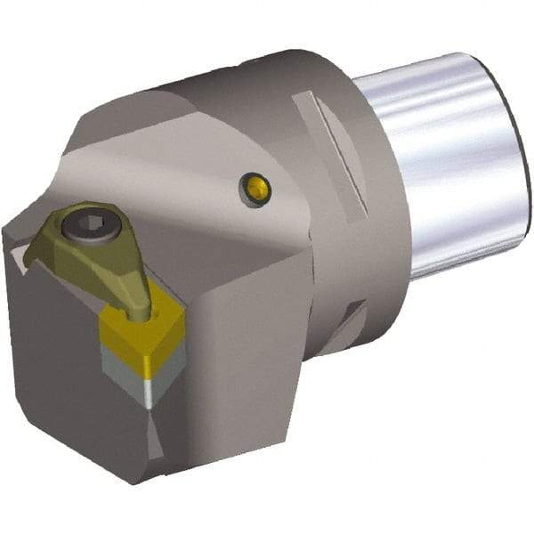 Kennametal - Right Hand Cut, Size PSC63, DN..150408 & DN..432 Insert Compatiblity, External Modular Turning & Profiling Cutting Unit Head - 45mm Ctr to Cutting Edge, 65mm Head Length, Through Coolant, Series PSC - Benchmark Tooling