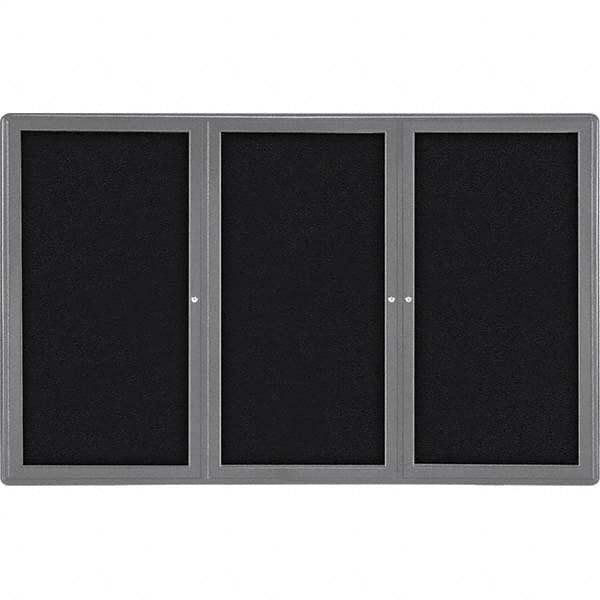 Ghent - Cork Bulletin Boards Style: Enclosed Fabric Bulletin Board Color: Black - Benchmark Tooling